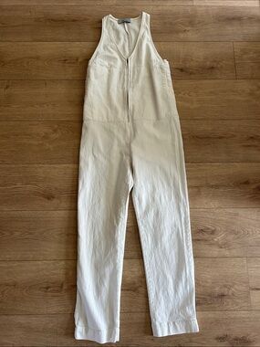 Rachel Comey Off-White Sleeveless Zip Front Jumpsuit size 2